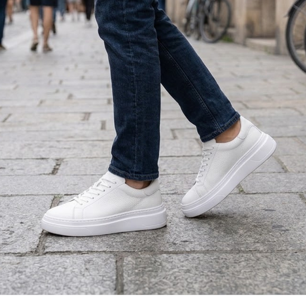 Divero Élite – Sneakers Blancs en Cuir