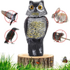 360° Rotating Owl Bird Deterrent with Sound – Outdoor Predator Decoy