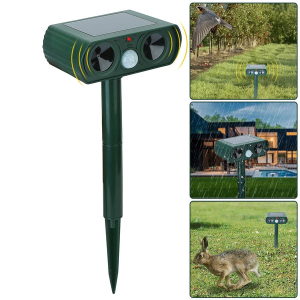 Solar Powered Motion Sensor Animal Repellent