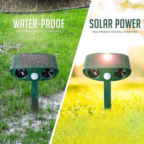 Upgraded Ultrasonic Solar Animal Repeller