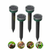 4Pcs Solar Mole Repeller Ultrasonic Gopher Ground