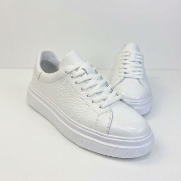 Divero Élite – Sneakers Blancs en Cuir
