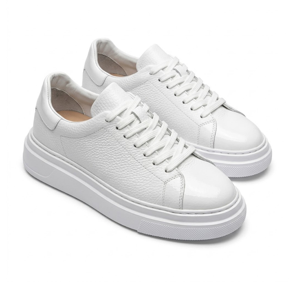 Divero Élite – Sneakers Blancs en Cuir