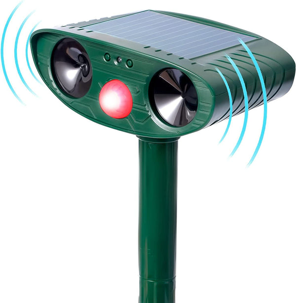 Upgraded Ultrasonic Solar Animal Repeller