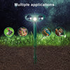Upgraded Ultrasonic Solar Animal Repeller