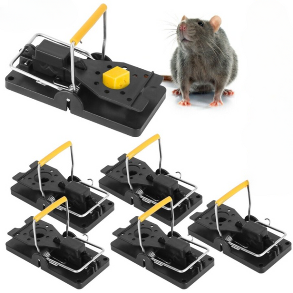 6 Packs Mouse Traps, Reusable Mousetrap Catcher Instant Kill, Powerful Spring