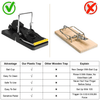 6 Packs Mouse Traps, Reusable Mousetrap Catcher Instant Kill, Powerful Spring