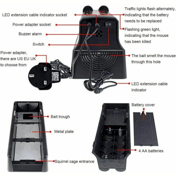 Electronic Mouse Trap for Effective Mice and Rat Control
