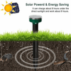 4Pcs Solar Mole Repeller Ultrasonic Gopher Ground