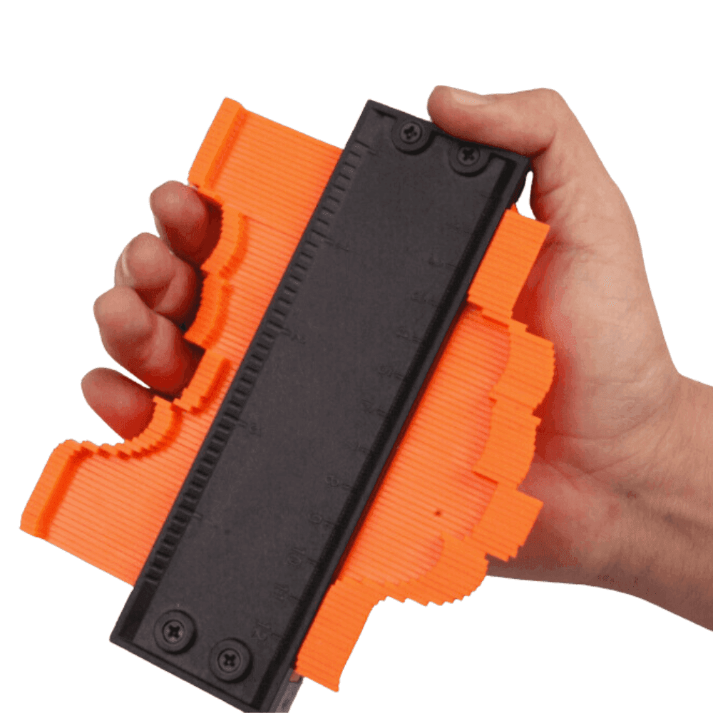 5-InchContourGaugeToolwithAdjustableLockandAlloyEdgeforPreciseCopyShaping